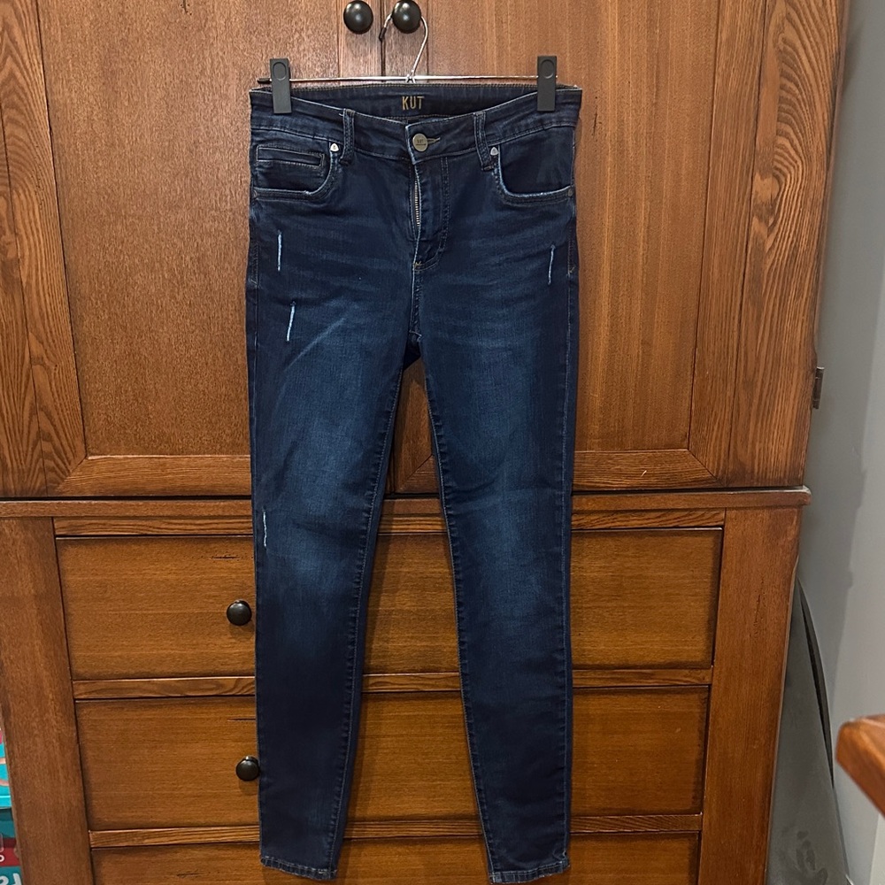 Kut from the Kloth Women's Deep Indigo Skinny Jeans